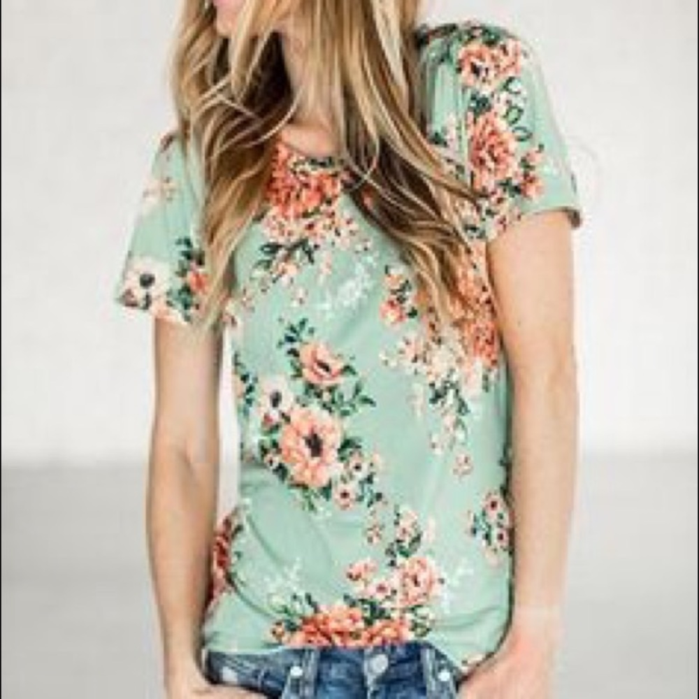 Short Sleeve Floral Tee